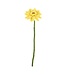 SjaalmetVerhaal Felt Gerbera - length 38 cm - yellow