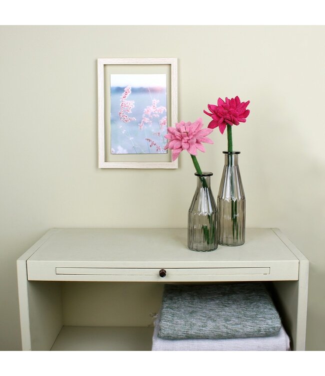 Vilten Gerbera - lengte 38 cm -  fuchsia