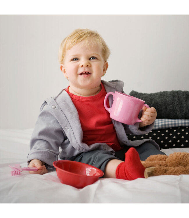 T-shirt lange mouw grijs biologisch katoen 74-80 cm