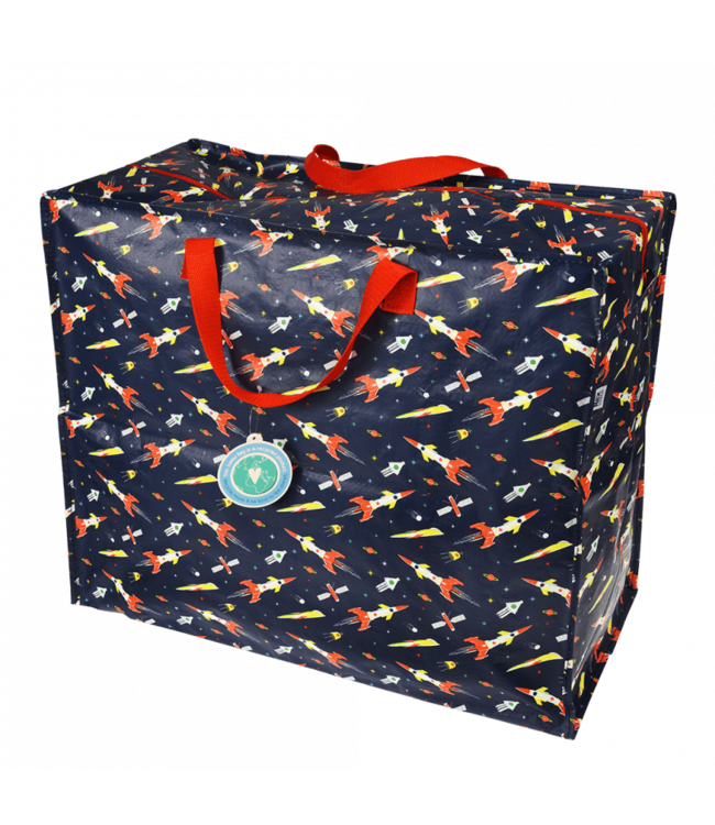 Big storage bag Rockets - recycled plastic 55cm