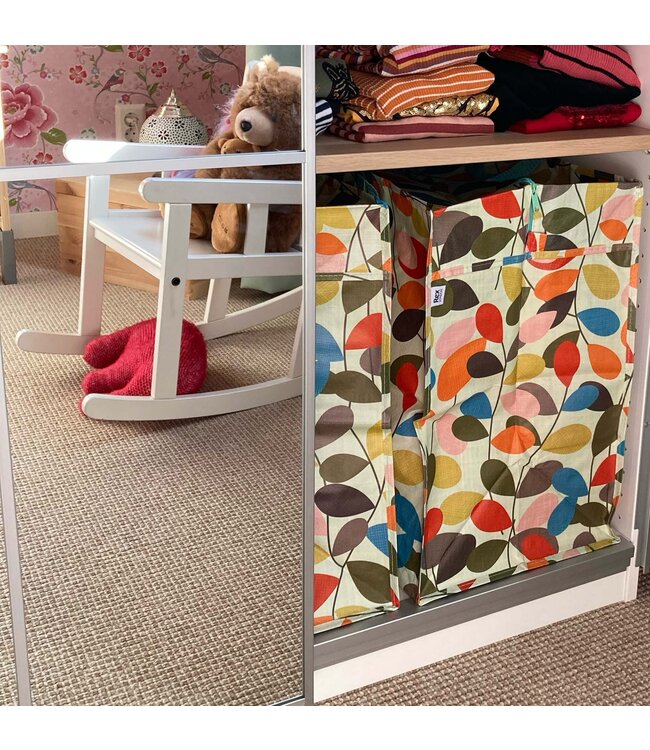 Grote opbergtas XL Vintage KLIMOP gerecycled plastic 55cm