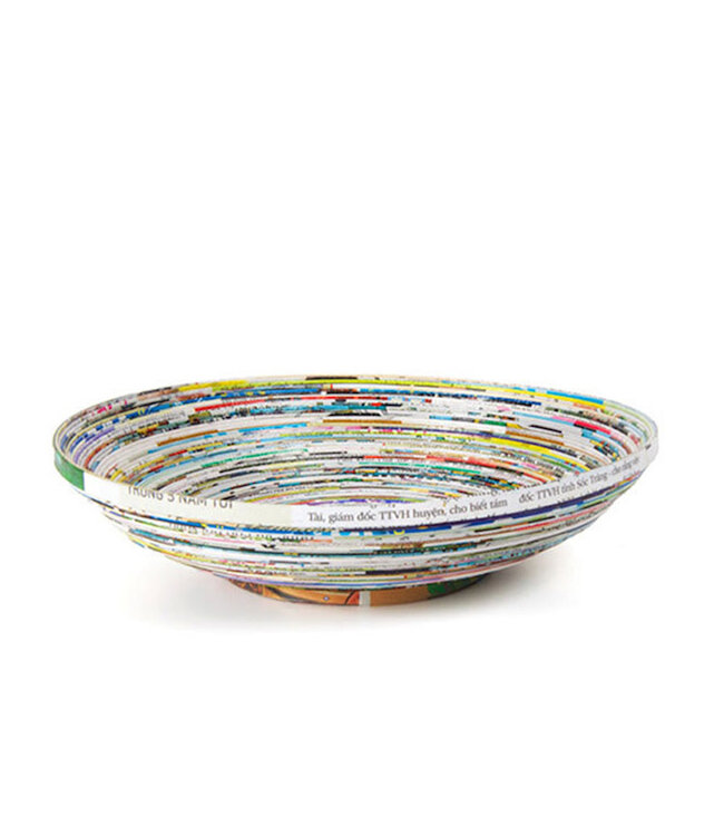 Paper bowl recycled paper 32x8 cm (M)