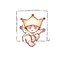 Floris Wishing card - Baby with crown -10x15 cm with envelope