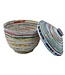 Recycled paper bowl with lid - large