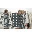 Cot blanket dark grey organic cotton - sheep - 90 x 140 cm