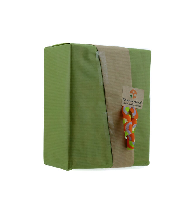 wrapping paper green-beige