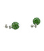 Kazuri Earrings green with spots - Kazuri
