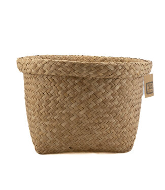 FairForward Basket palm leave. H 15 x D 22 cm