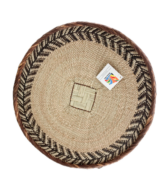 Wicker (wall) bowl natural - brown