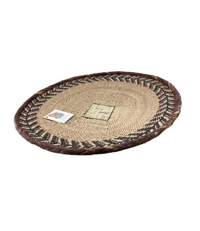 Wicker (wall) bowl natural - brown