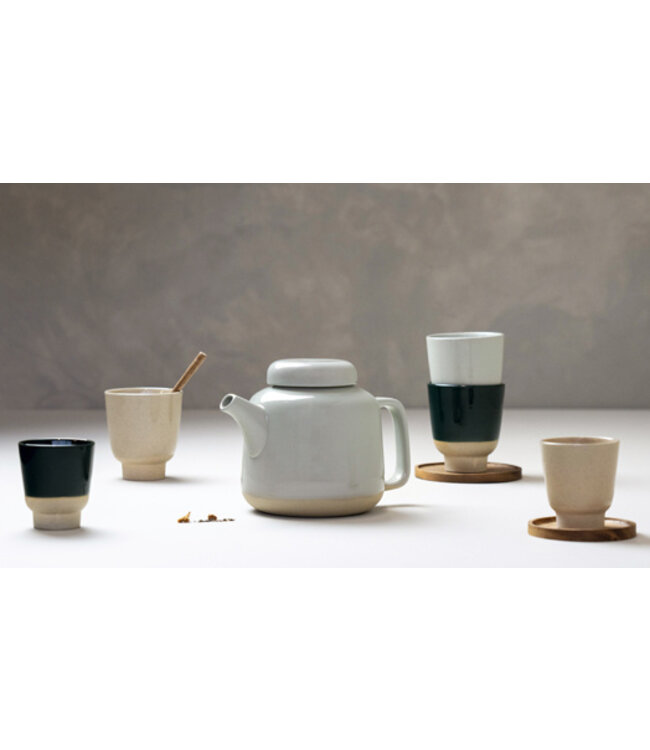 Houten onderzetter acaciahout met rand gmelina 10 cm