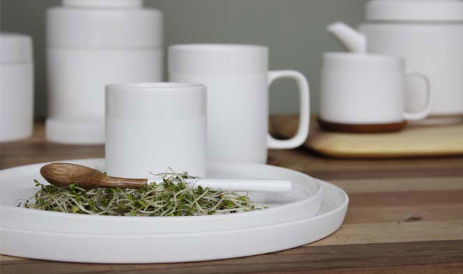 Ceramic tea/ coffee mug with ear matt - D 8x H 10 cm - 350 ml ...