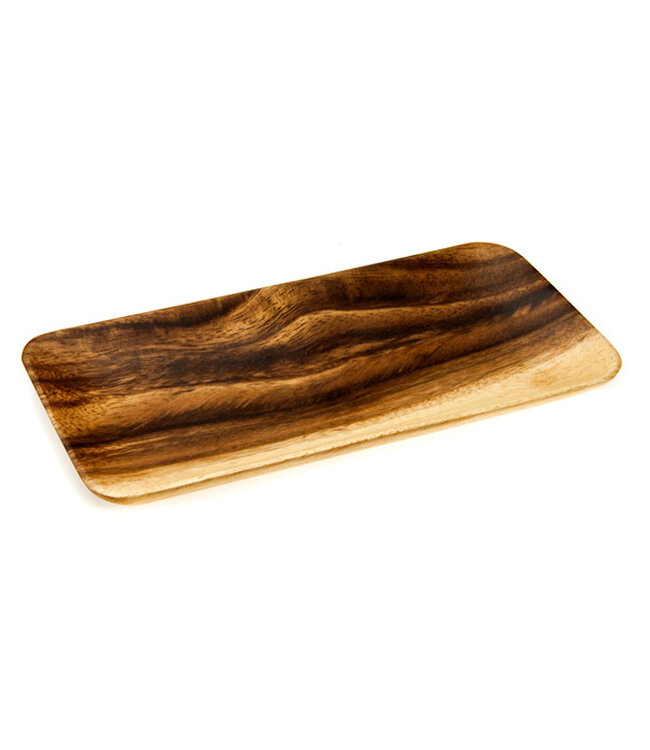 Rectangled tray wood 38x15 cm
