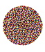 BeYoona Rond vilten tapijt - kleed van bolletjes - multicolour D100 cm