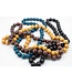 Necklace wooden beads - brown