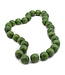 Necklace wooden beads 2,5 cm - green