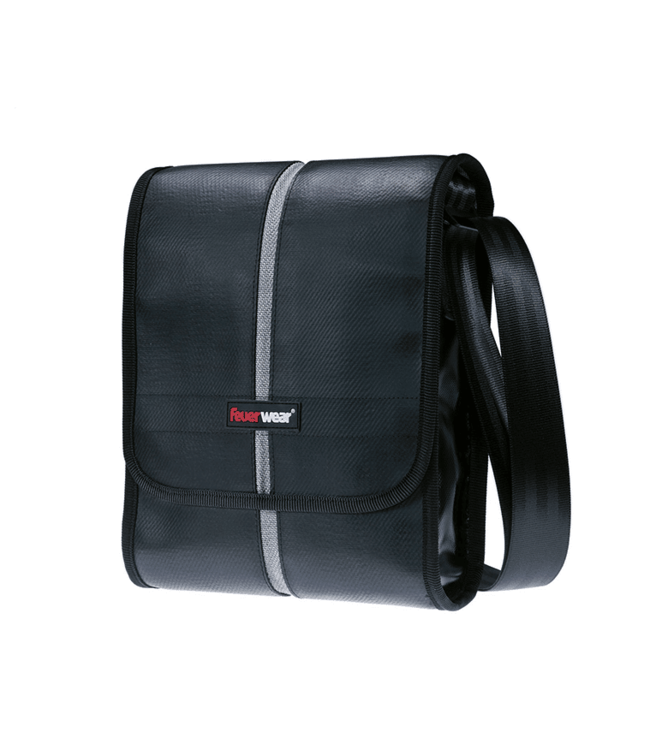 Feuerwear Vertical Messenger Bag Jack 32x24x9cm  - Black