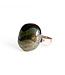 Oval ceramic adjustable ring - striped