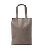 My paper bag met rits en lange hengsels - hunter taupe