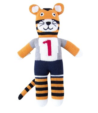 GlobalAffairs Knitted Tiger Bill 35 cm - knitted doll