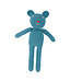 GlobalAffairs Crochet bear Bobby petrol - organic cotton 30 cm