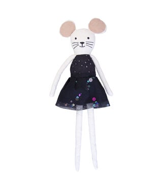 Global Affairs Cuddle toy - Lola the Mouse black - 30 cm
