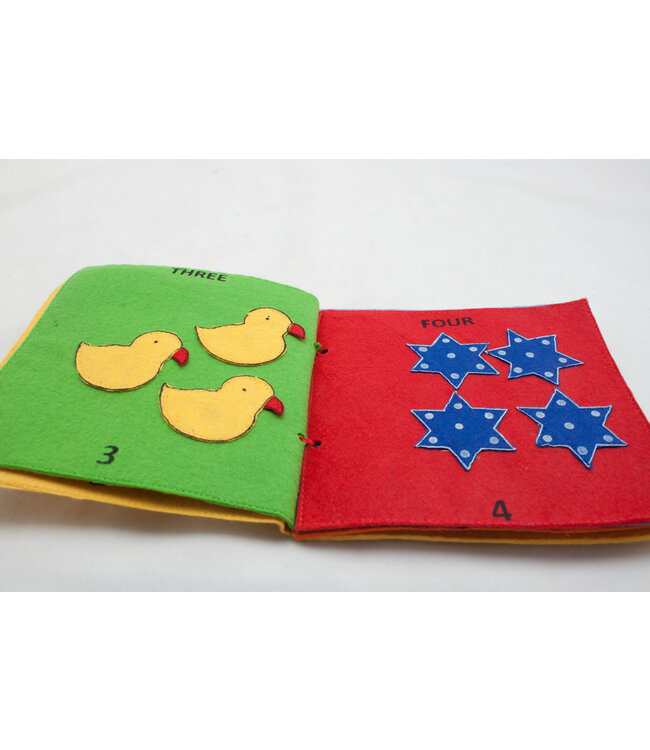 Felt children's book Let's count