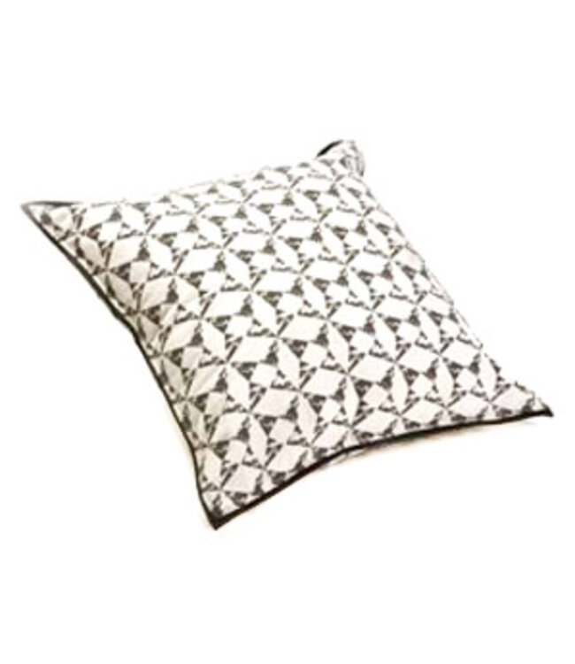 Pillow canvas grafic grey white 50x50cm