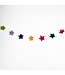 Felt hanger coloured stars  150 cm