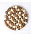 SjaalmetVerhaal Vilten onderzetter rond gingerbread D20cm