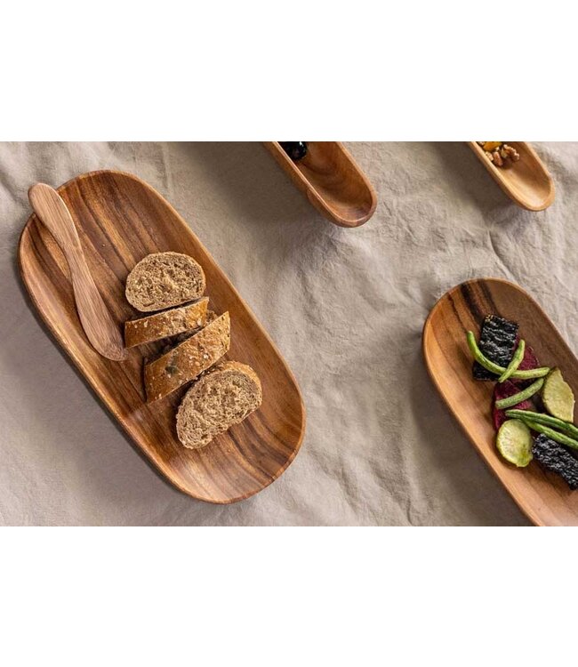 Houten botermes 16x2,5 cm acacia