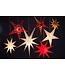 Paper christmas star 60 cm - white with dots