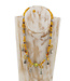 Fair Forward Necklace yellow beads with metal charms