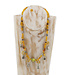 FairForward Necklace yellow beads with metal charms