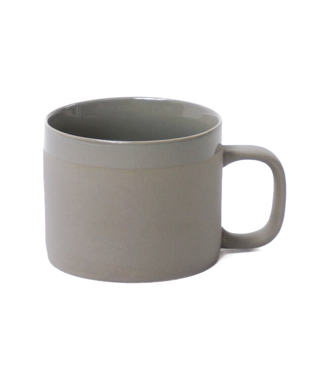 Kopje met oor keramiek grijs 200m