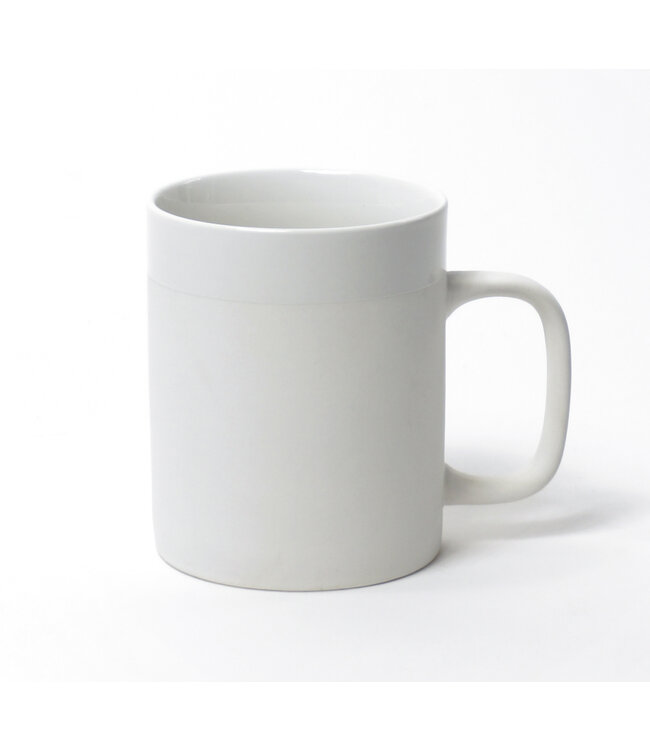 Round White Ceramic Coffee Mug With Cap (350 Ml), For Home,Office