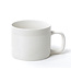 Ceramic tea/ coffee cup with ear - 200 ml - white