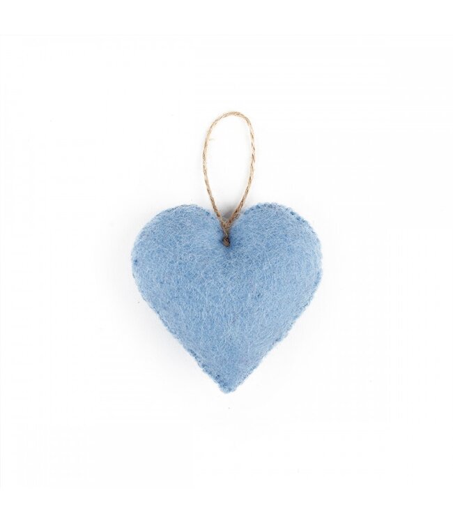 Felt hanger - heart 7x8 cm