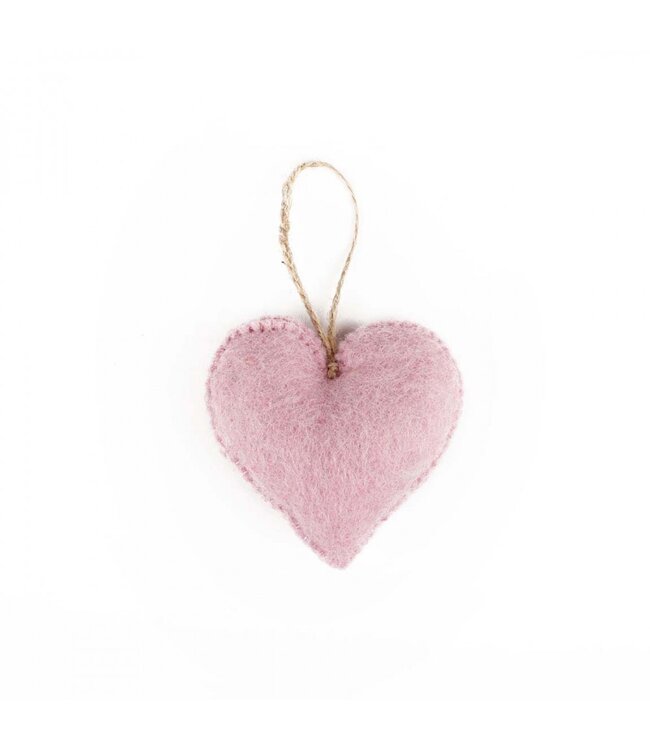 Felt hanger - heart 7x8 cm
