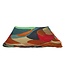 Siddharth Sjaal Pashmina wol en zijde - groen-blauw-rood-beige 200x70cm