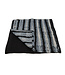 Scarf fine silk black, grey and white - 110x30 cm