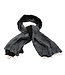 Teranga Silk scarf black - silver -120x60cm