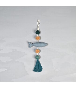 SjaalmetVerhaal Felt hanger Fish - 30 cm