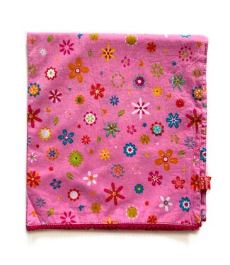 GlobalAffairs Girls' scarf Flower fun - fuchsia