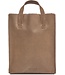 My paper bag - leren tas met korte hengsels - hunter bruin