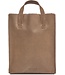 MYOMY My paper bag - leren tas met korte hengsels - hunter bruin