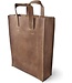 My paper bag - leren tas met korte hengsels - hunter bruin