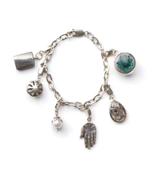 Charm Silver Flower - INSPIRE - fair trade