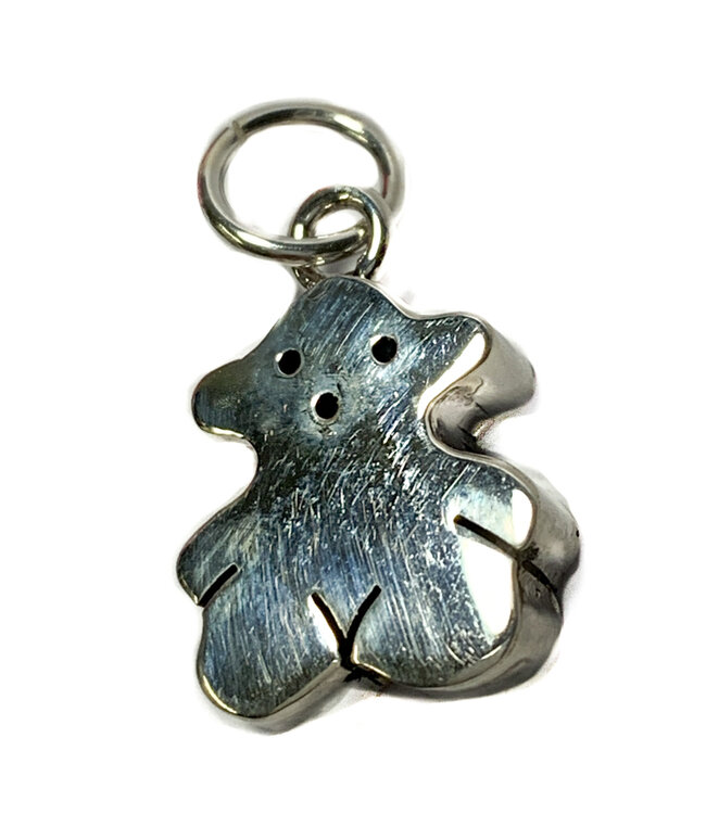 Silver hanger - little bear-3D