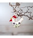 Felt hanger rooster with flowers - 6 diff. flower types